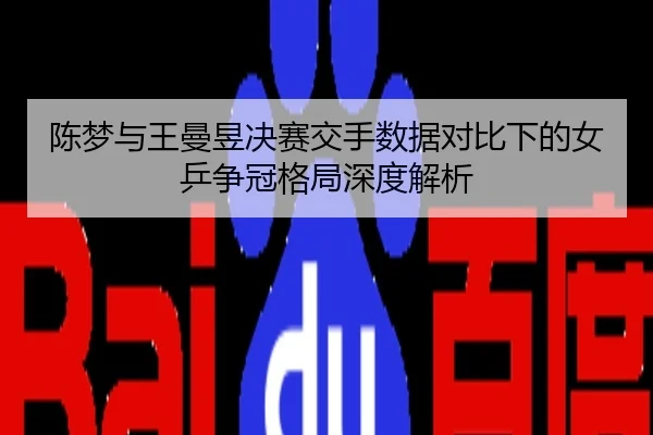 陈梦与王曼昱决赛交手数据对比下的女乒争冠格局深度解析